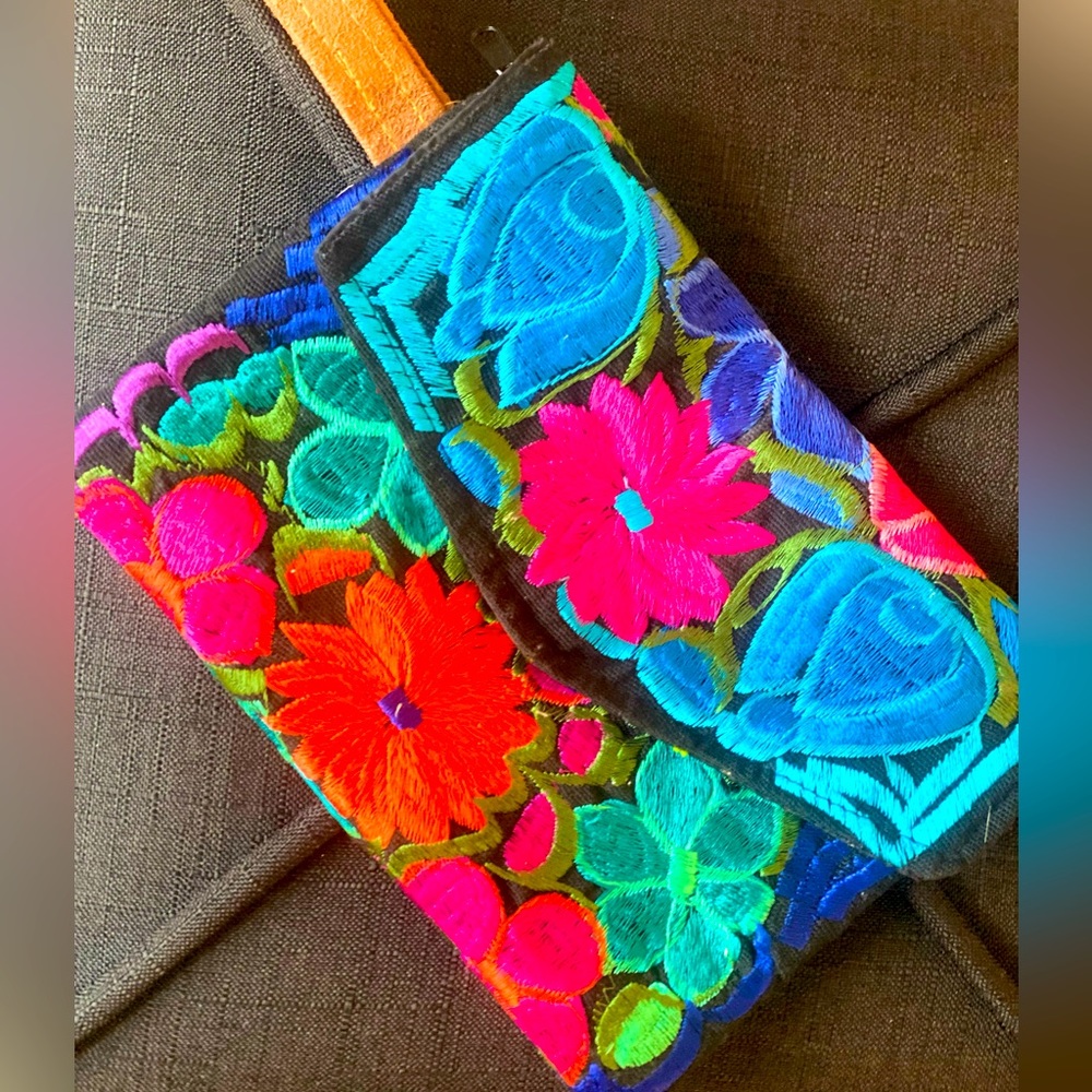 Boho envelope wristlet purse